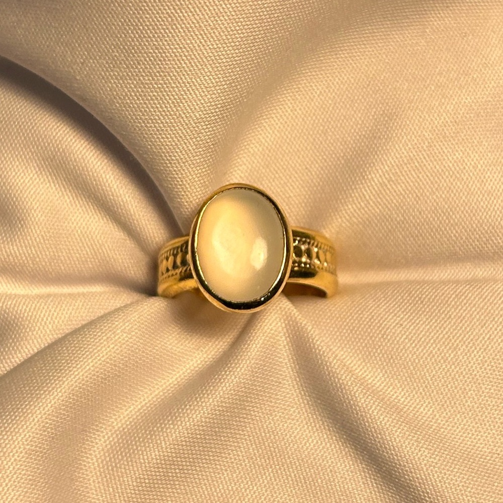 Anna Beck moonstone oval cocktail ring in gold